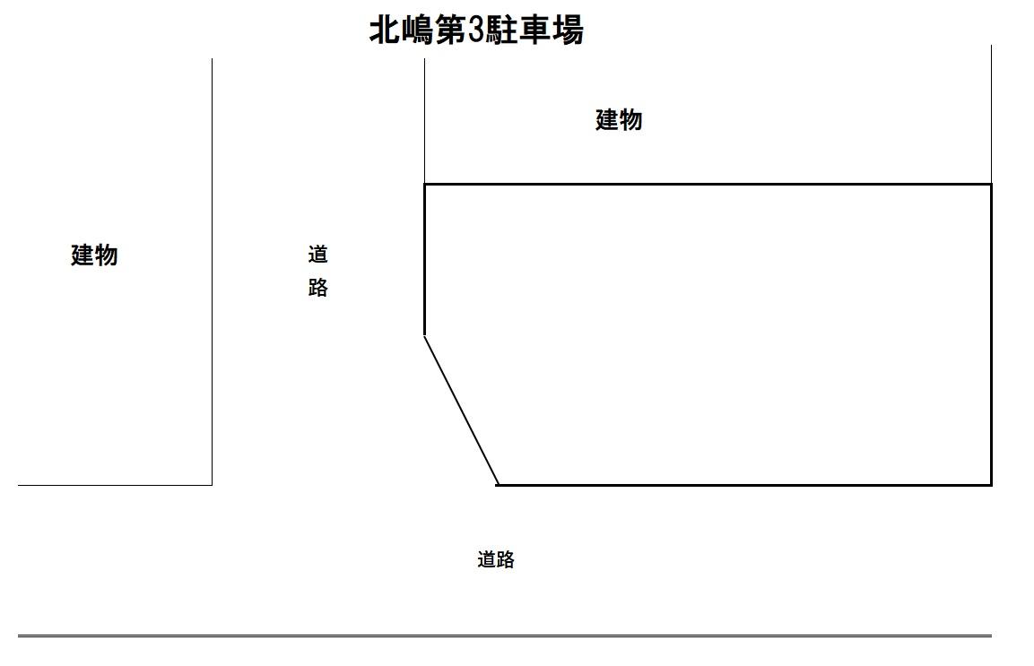 北嶋第3駐車場の駐車配置図