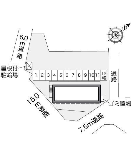 ウィンズ ヒル(36180)の駐車配置図