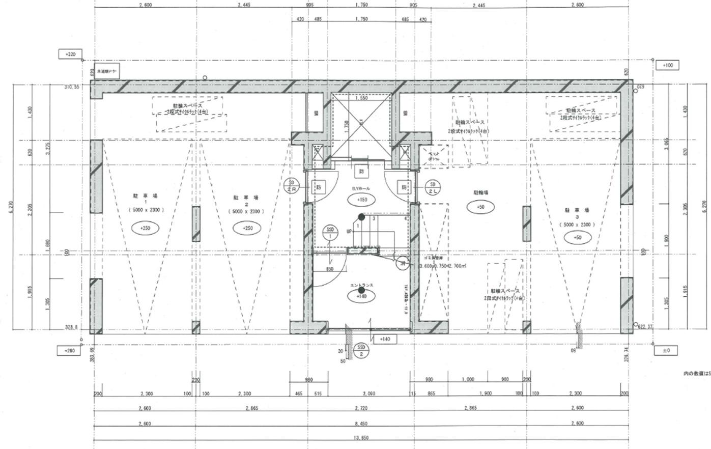 AKATSUKIレジデンス美好町の駐車配置図