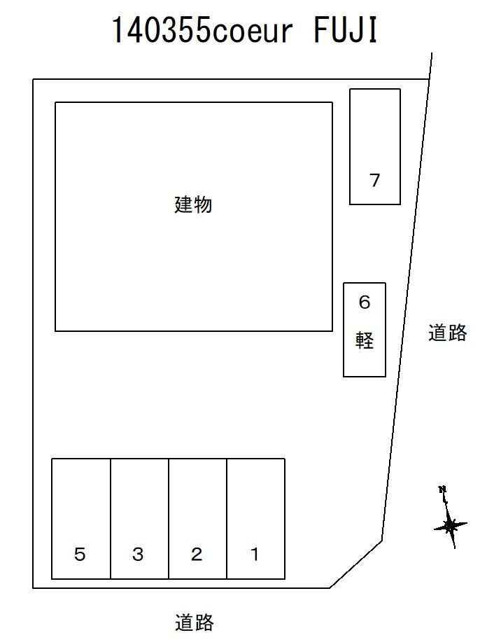 140355coeur FUJIの駐車配置図