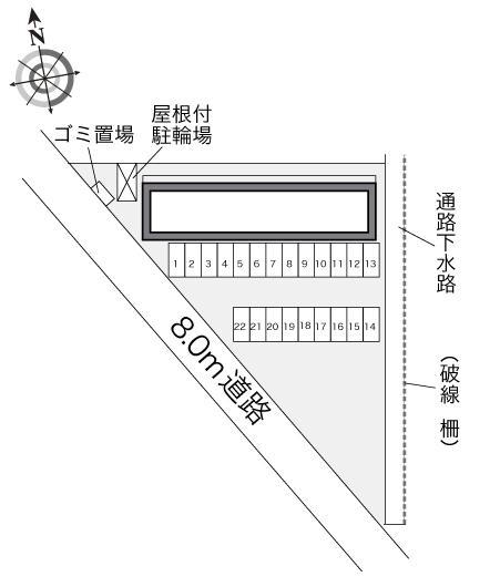 しおかぜ(23077)の駐車配置図