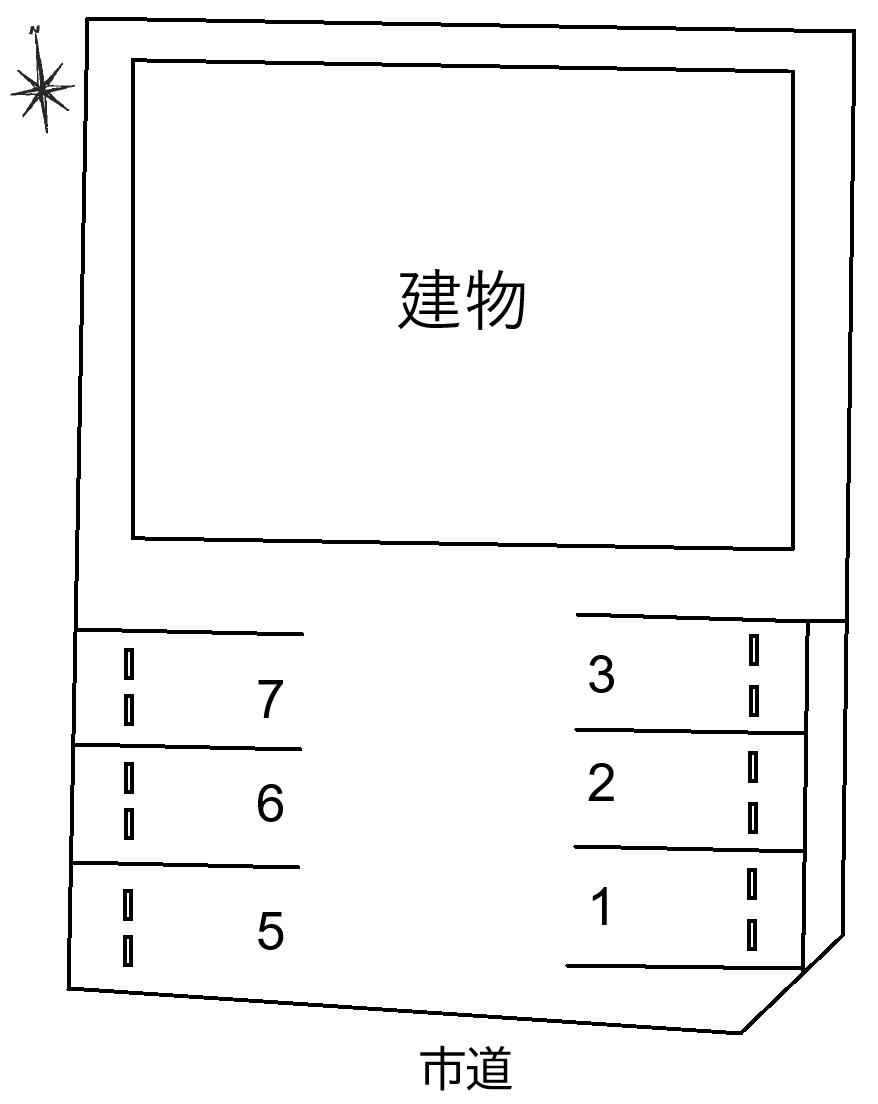 Amour chez-soiの駐車配置図