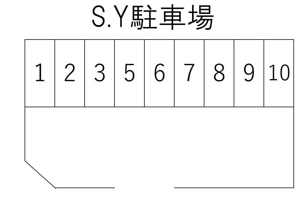 S.Y駐車場の駐車配置図