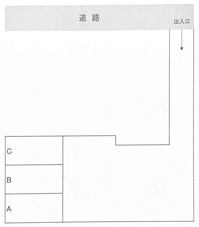 第2中村パーキングの駐車配置図