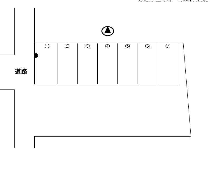 壺川2丁目駐車場の駐車配置図