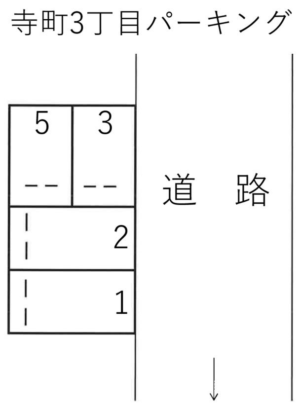 寺町3丁目パーキングの駐車配置図