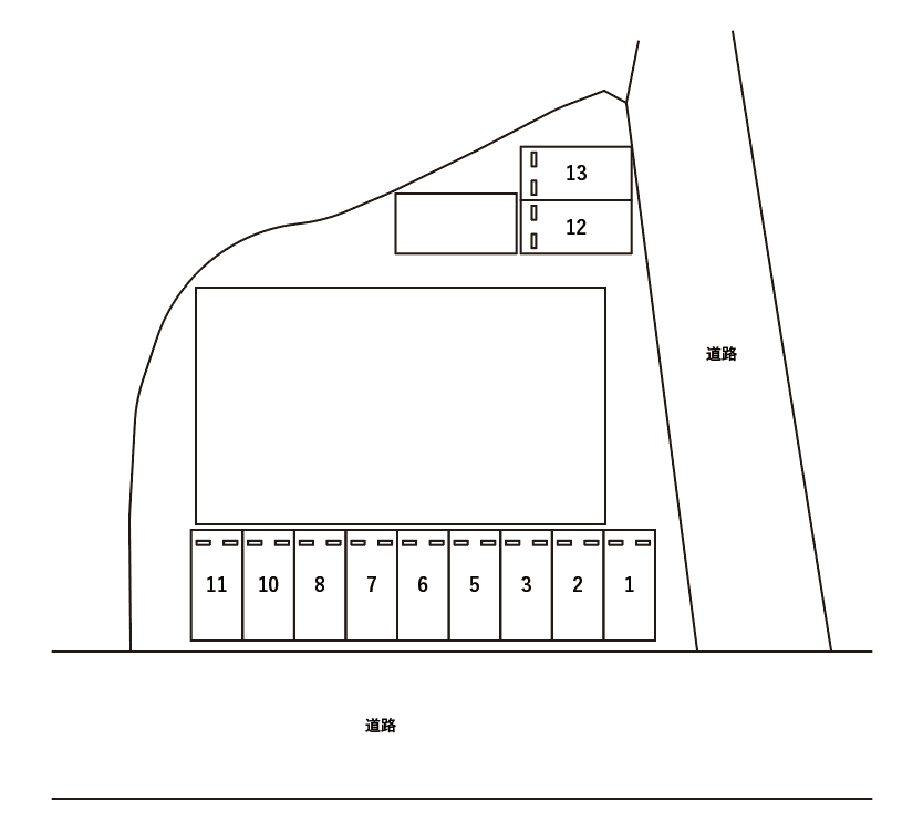 アヴァンセ 駐車場の駐車配置図