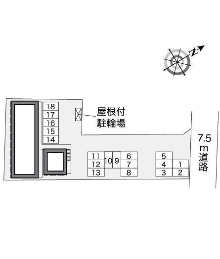 SBM田所(36775)の駐車配置図