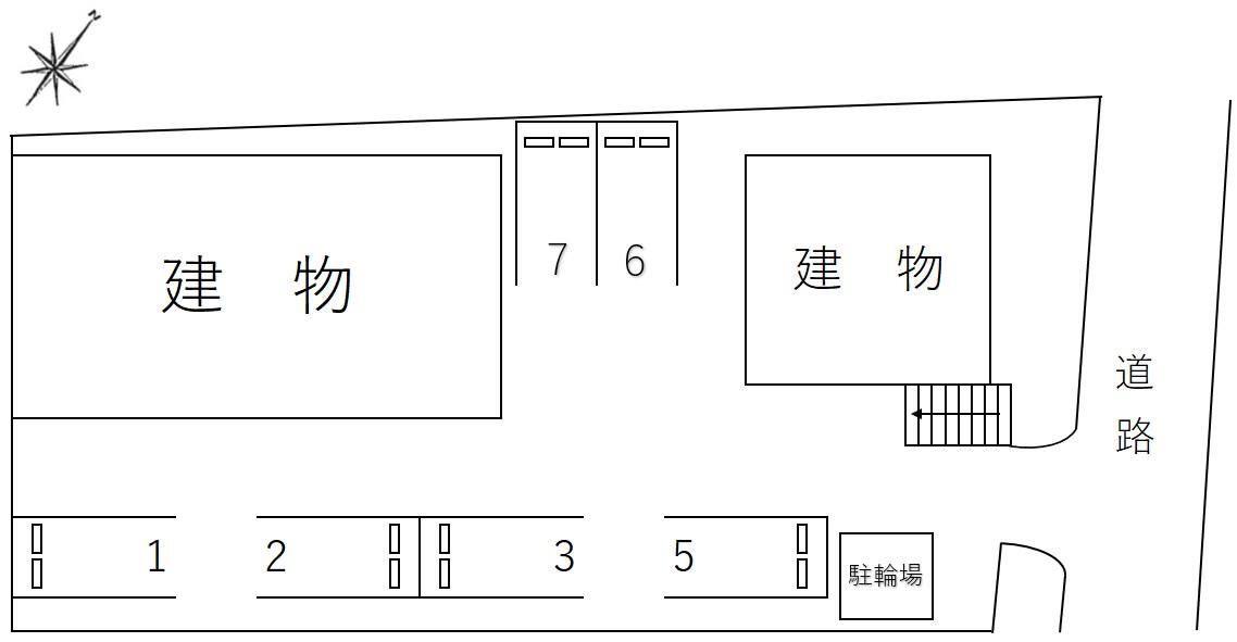 83009DUP高森Aの駐車配置図