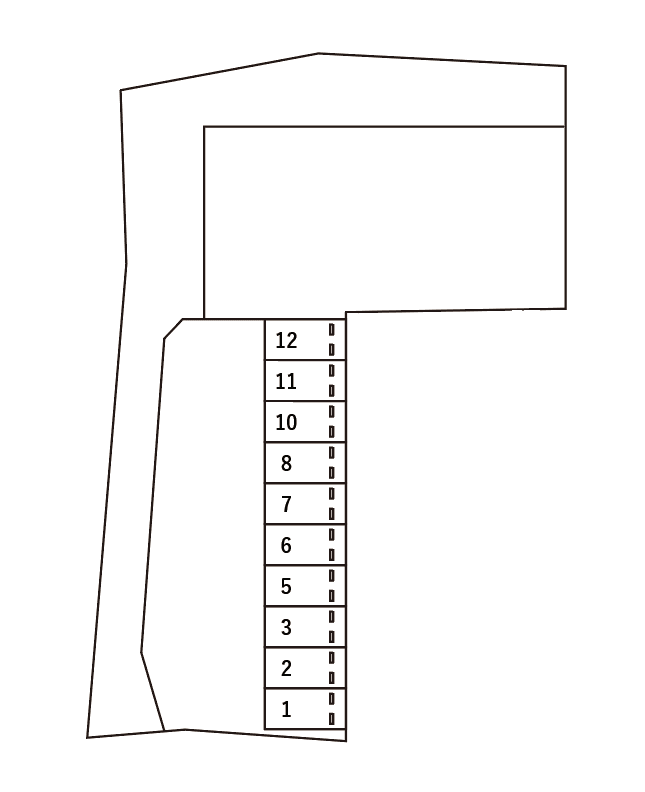 アスピリア 天理の駐車配置図