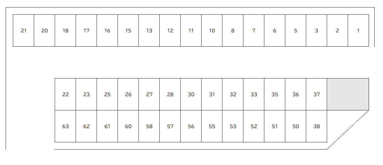 大垣内3丁目田中駐車場の駐車配置図