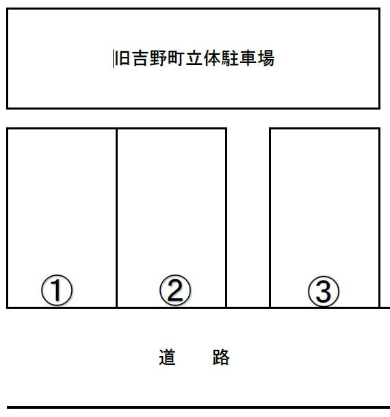 Bergamotto吉野町駐車場の駐車配置図