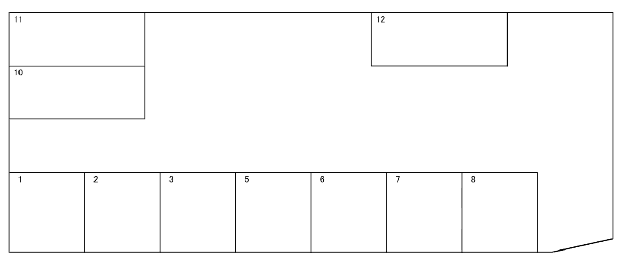 JINSEIパーキングⅢの駐車配置図