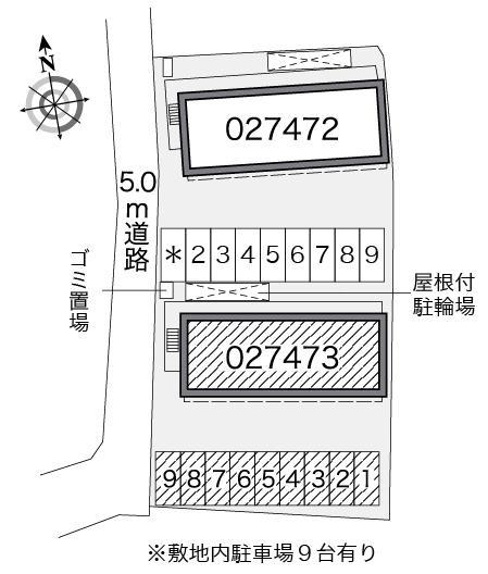 COSMO B(27473)の駐車配置図