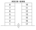 岸西口第一駐車場の駐車場
