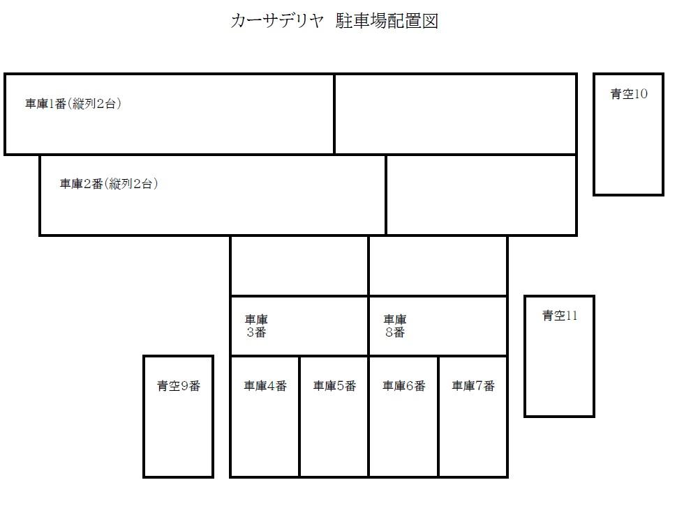 カーサデリヤの駐車配置図