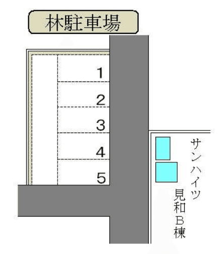 林駐車場の駐車配置図