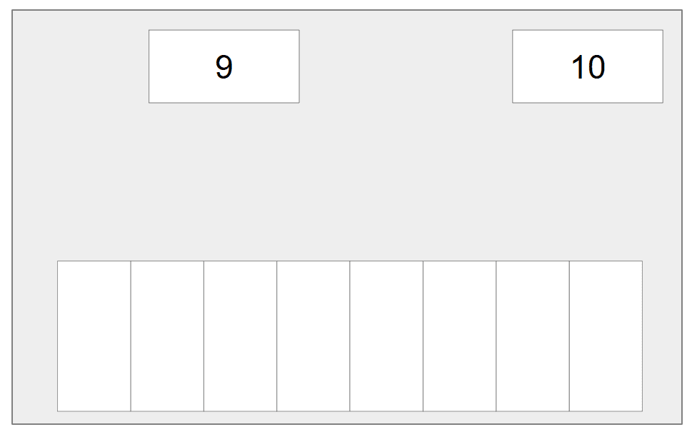 南武庫之荘駐車場の駐車配置図