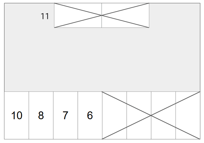 香ヶ丘駐車場の駐車配置図
