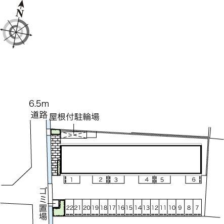 ラ ポール(43798)の駐車配置図