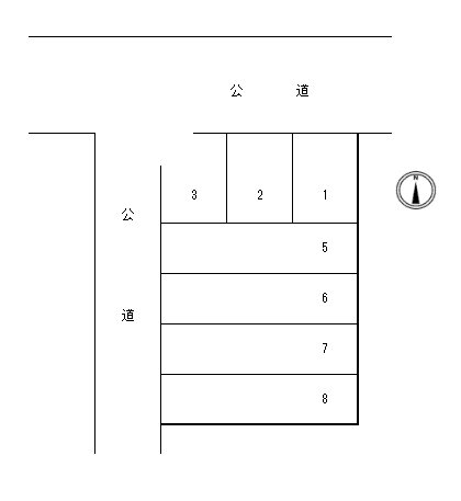 二村松城町パーキングの駐車配置図