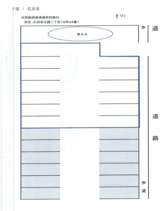 千種 I 駐車場の駐車配置図