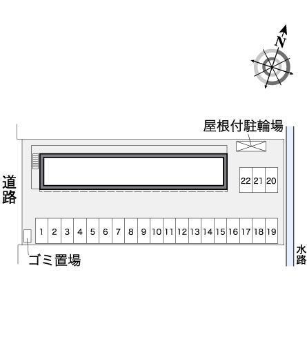 エクシード川越(37306)の駐車配置図