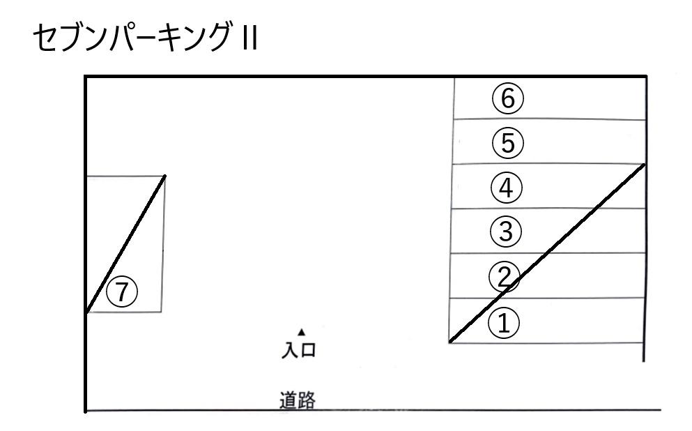 セブンパーキングⅡの駐車配置図
