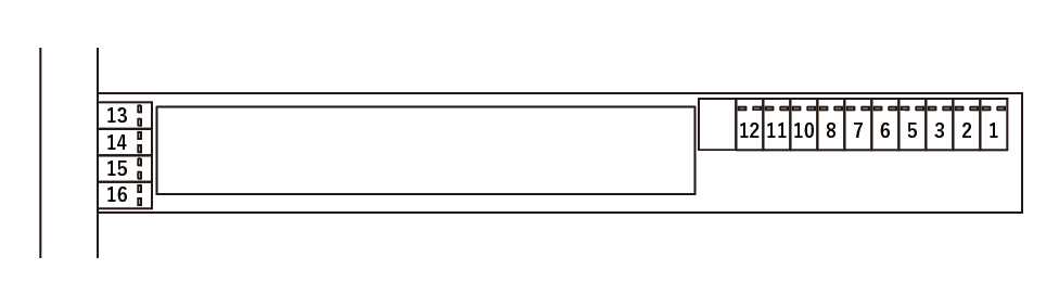 アンプルールクラージュ松長 駐車場の駐車配置図
