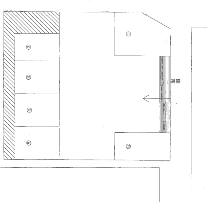 遠藤(C)駐車場の駐車配置図