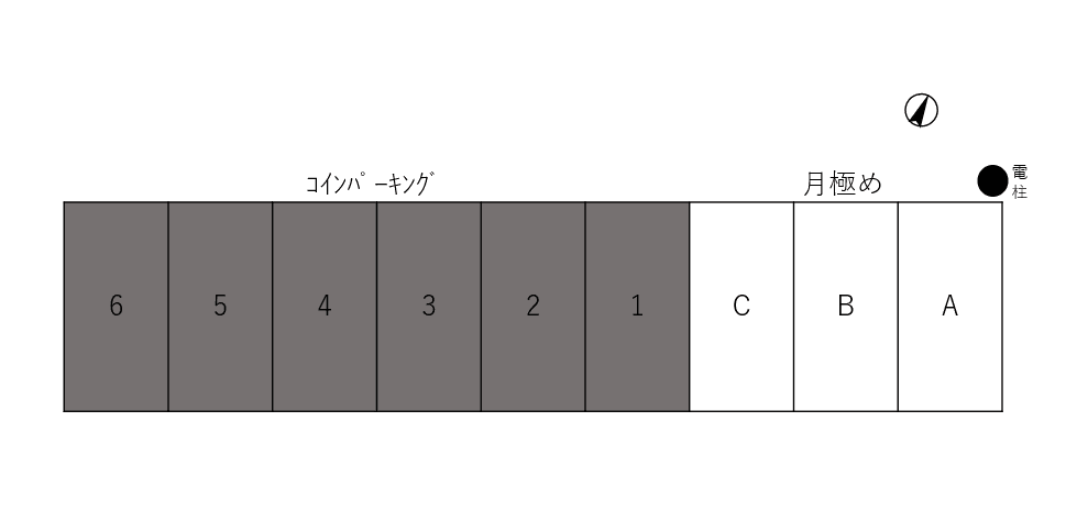 笠松駐車場の駐車配置図