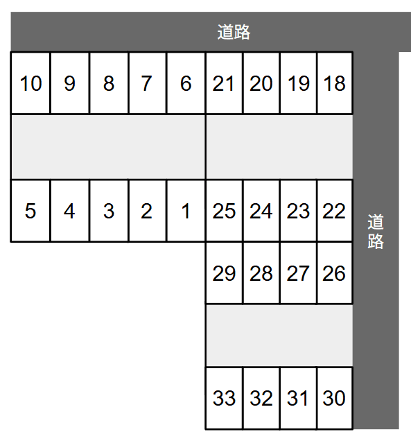 イルカパークの駐車配置図
