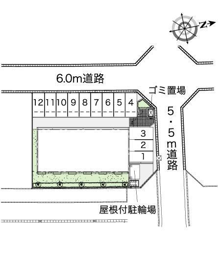 きらり(37032)の駐車配置図