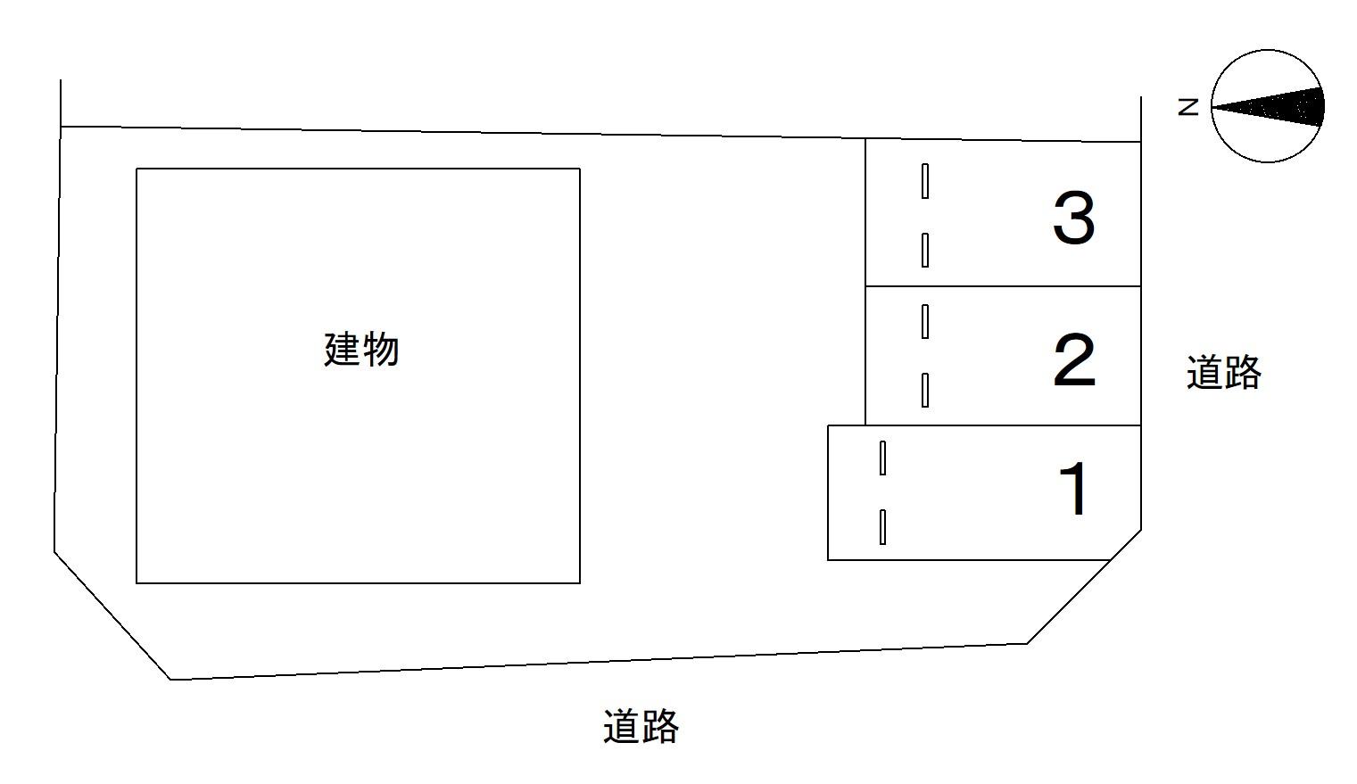 Fellow神領の駐車配置図