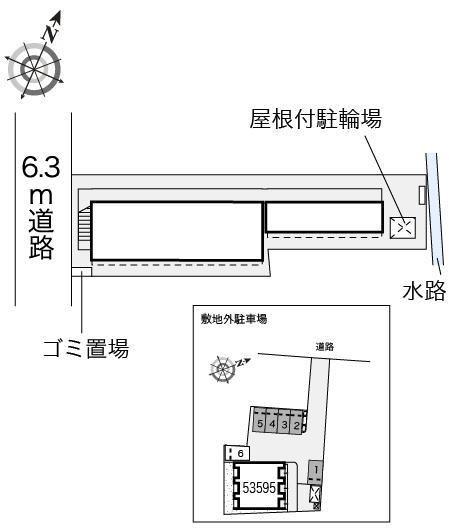 ヴィラグラン大手(21031) 敷地外駐車場の駐車配置図