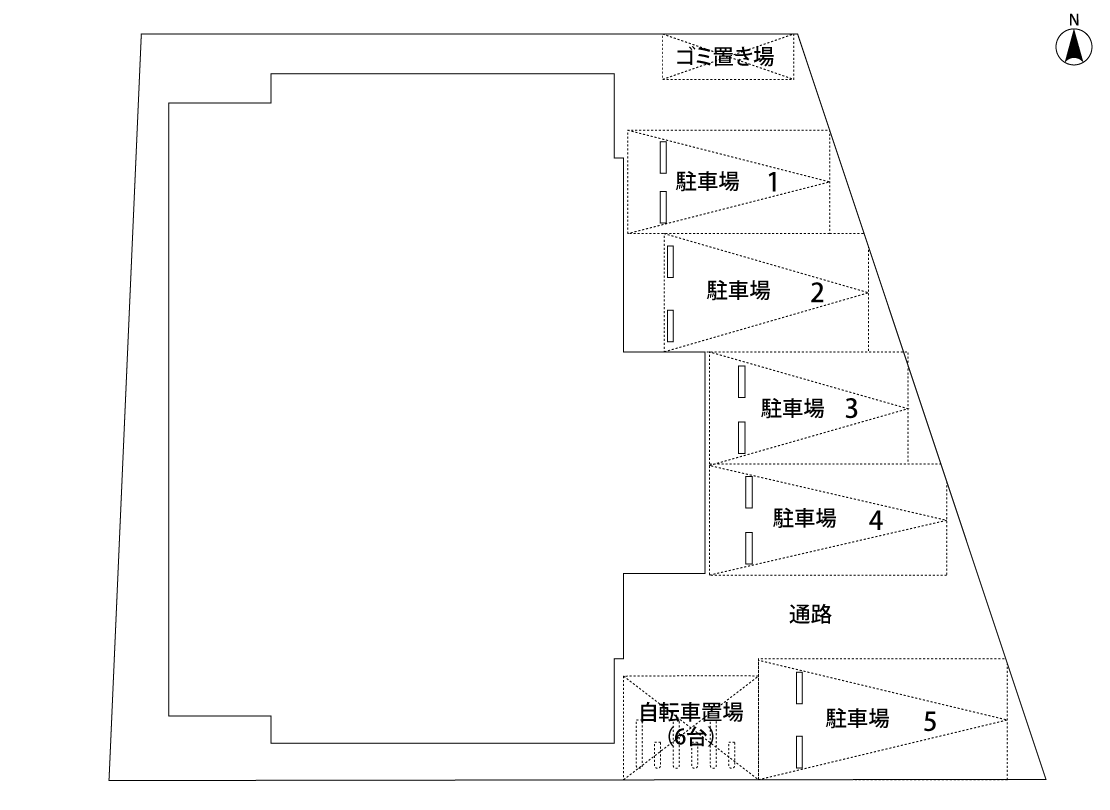 CB久留米ステラの駐車配置図