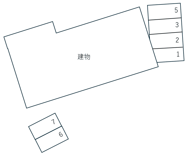 ハイツ77駐車場の駐車配置図
