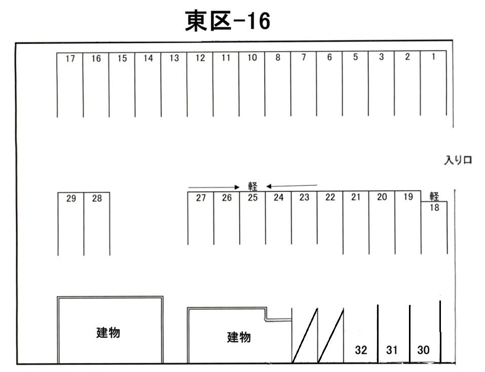 東区-16の駐車配置図