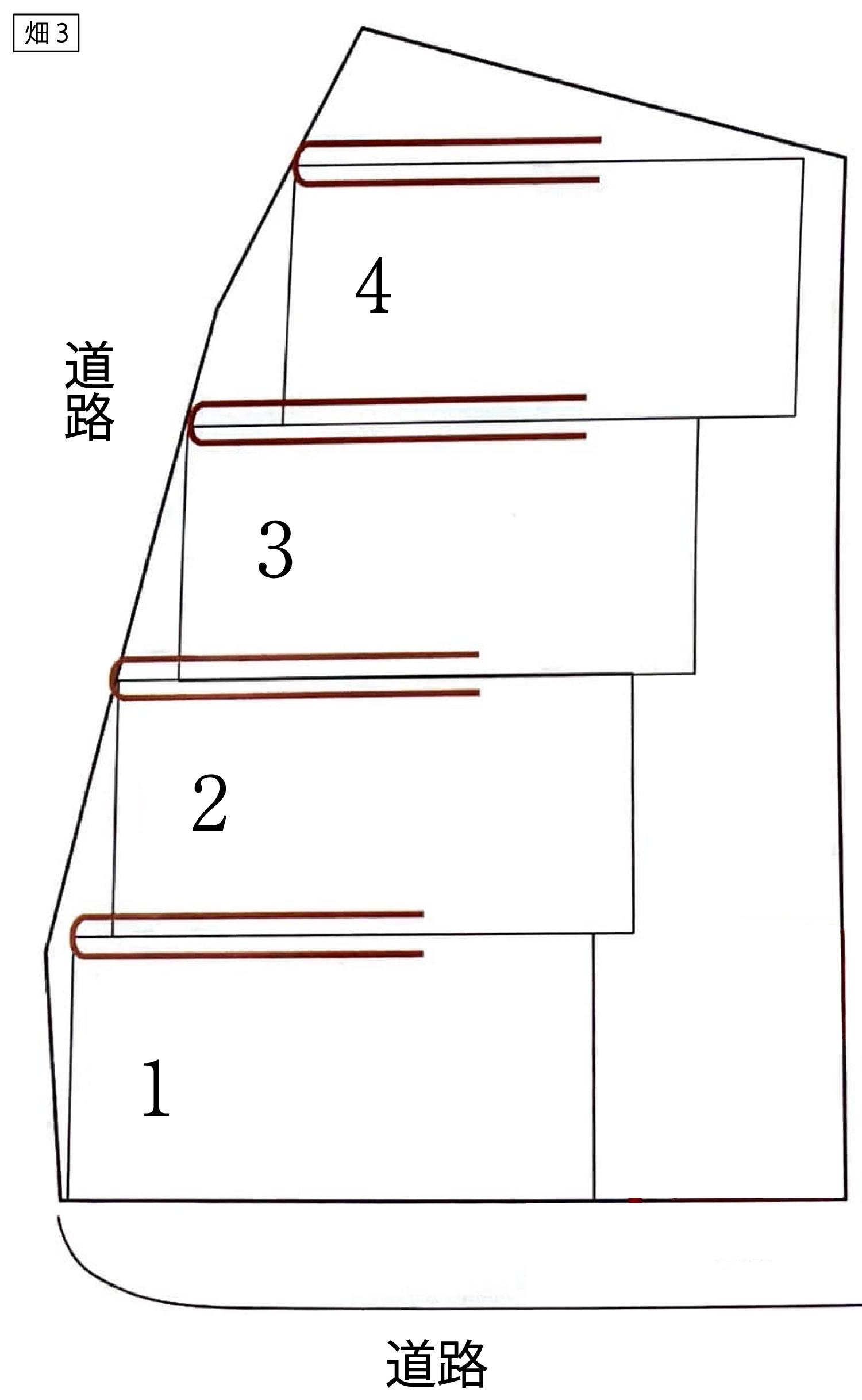 畑3丁目センターパークの駐車配置図