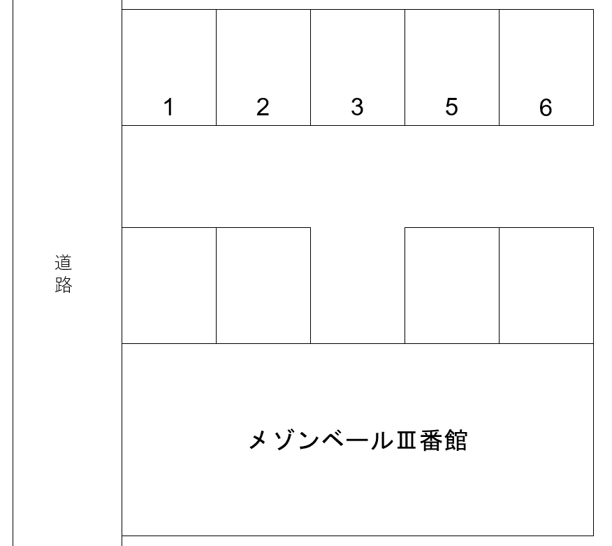 メゾンベール3番館の駐車配置図