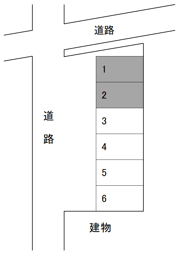 本山4丁目駐車場の駐車配置図