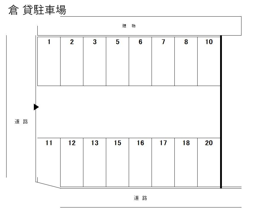 K高橋町駐車場の駐車配置図