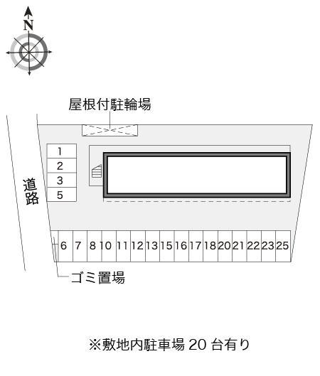 フローラル(16404)の駐車配置図