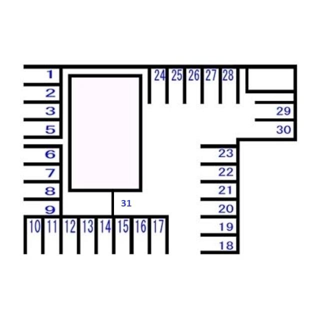 PD田町佐藤駐車場の駐車配置図