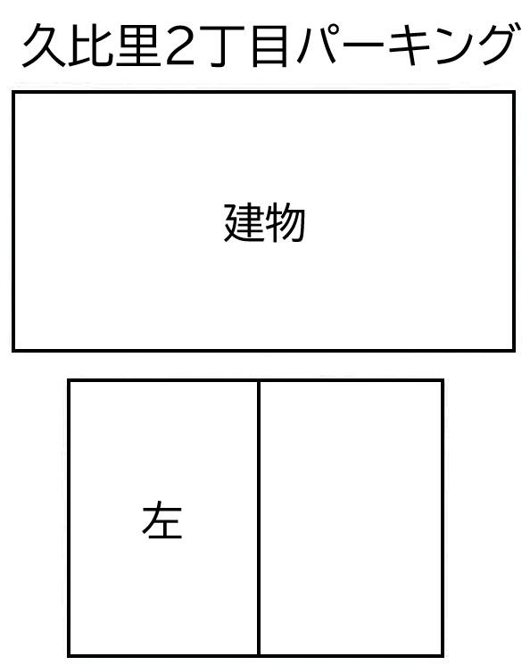 久比里2丁目パーキングの駐車配置図