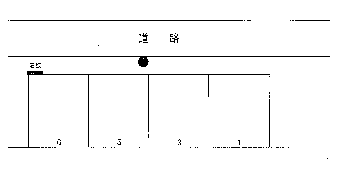 ガーベラ駐車場の駐車配置図
