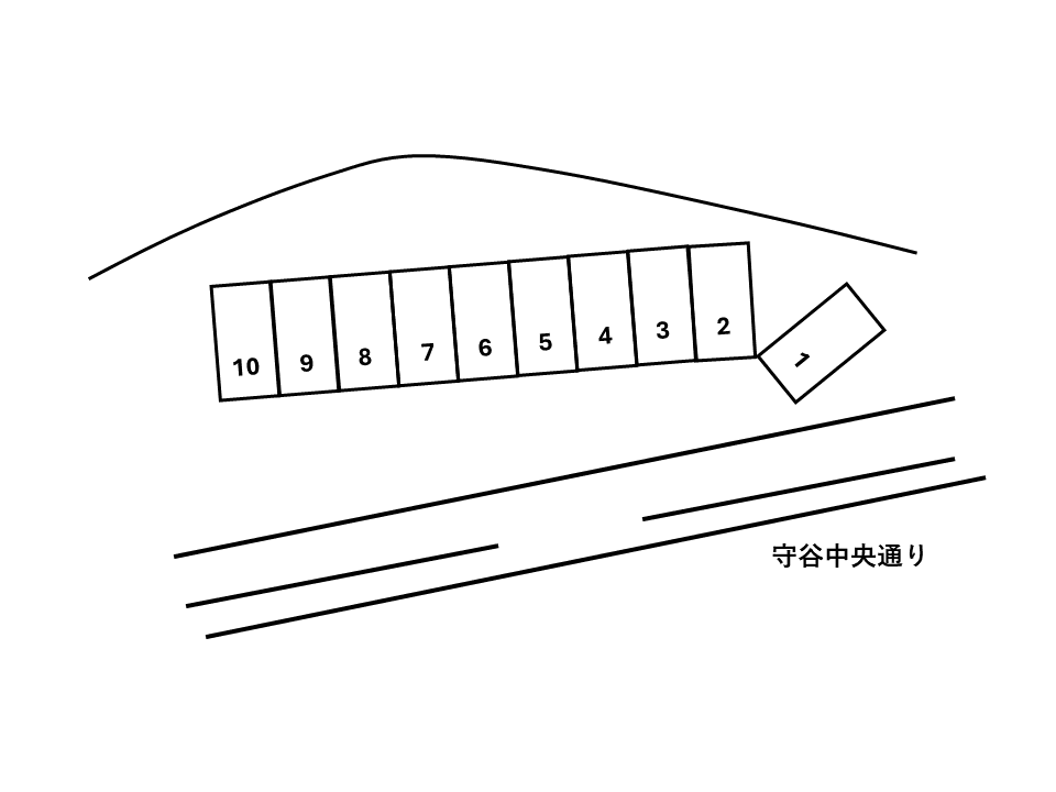 フクモリ松並駐車場の駐車配置図