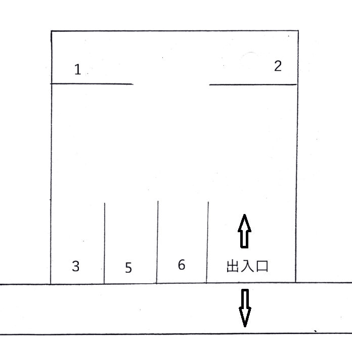 富士川駐車場の駐車配置図