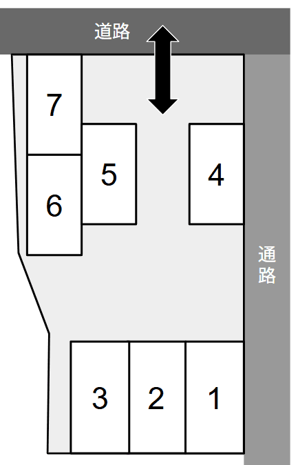 SKパーキング第②の駐車配置図
