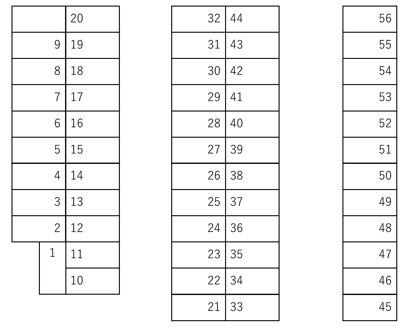 スマイルパーク106号の駐車配置図